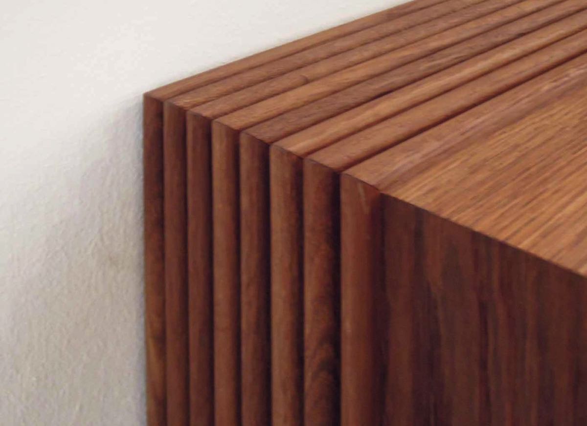 Medienschrank, Detail der Belüftung