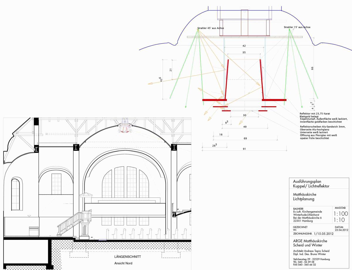 Kuppelleuchte, Sonderanfertigung